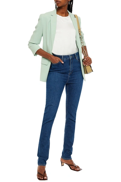 Samsoe & Samsoe High-rise Slim-leg Jeans In Blue