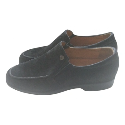 Pre-owned Moreschi Flats In Black