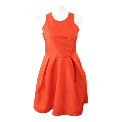 Pre-owned Maje Mini Dress In Orange