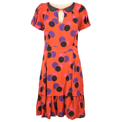 Pre-owned Marc Jacobs Silk Mid-length Dress In Multicolour