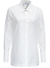 PATOU WHITE COTTON POPLIN SHIRT,BL0130017006W