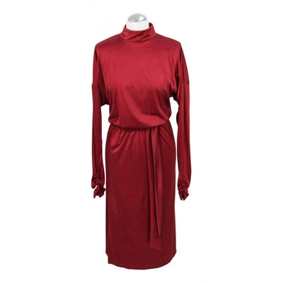 Pre-owned Gestuz Maxi Dress In Red