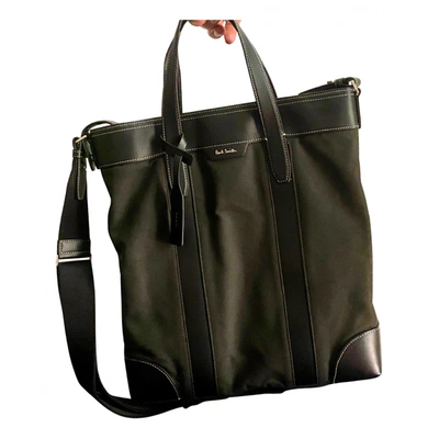 Pre-owned Paul Smith Cloth Satchel In Green