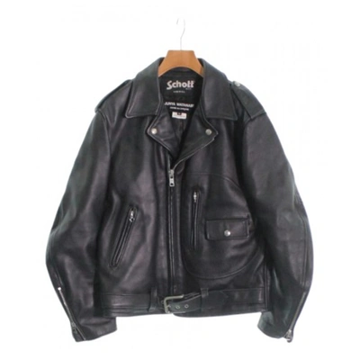 Pre-owned Junya Watanabe Leather Jacket In Black