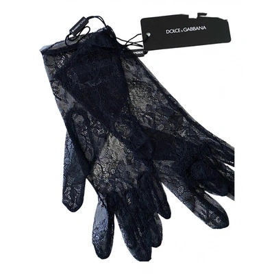 Pre-owned Dolce & Gabbana Gloves In Black