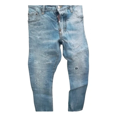 Pre-owned Dsquared2 Slim Jean In Blue