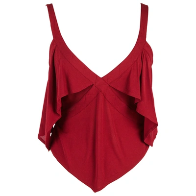 Pre-owned Saint Laurent Camisole In Burgundy