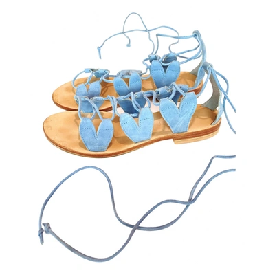 Pre-owned Cornetti Sandal In Blue