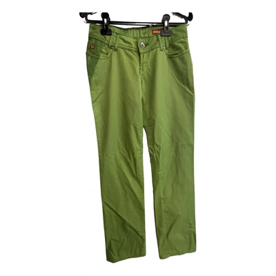 Pre-owned Miss Sixty Trousers In Green