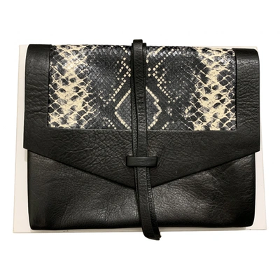 Pre-owned Isabel Marant Leather Clutch Bag In Black