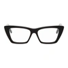 Saint Laurent Black Sl 291 Cat-eye Glasses In 001