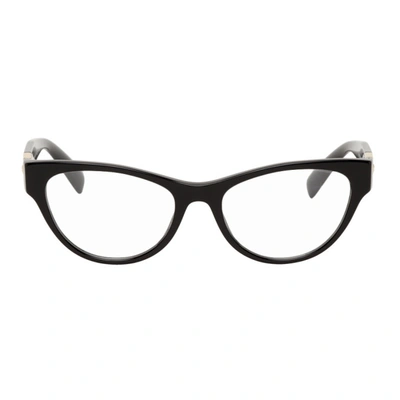 Versace Black Medusa Cat-eye Glasses