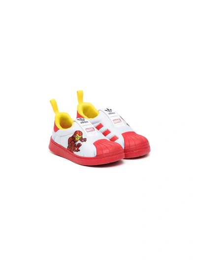 Adidas Originals Babies' X Marvel Superstar 360 Sneakers In 红色