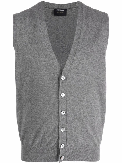 Dell'oglio V-neck Cashmere Cardigan In Grau