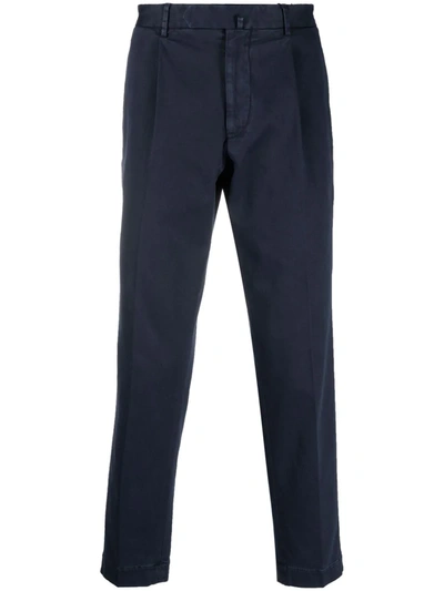 Dell'oglio Stretch-cotton Chinos In 蓝色