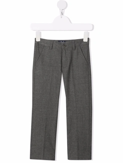 Il Gufo Kids' Slim-fit Tailored Trousers In 灰色