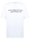 BAPE BLACK *A BATHING APE® SLOGAN CREW-NECK T-SHIRT