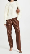 PROENZA SCHOULER WHITE LABEL PATCHWORK KNIT SWEATER,PSWLL30205