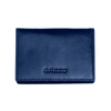 BREED BREED PORTER GENUINE LEATHER BI-FOLD WALLET - NAVY