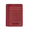 BREED BREED CHASE GENUINE LEATHER FRONT POCKET WALLET - RED