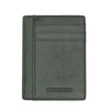 BREED BREED CHASE GENUINE LEATHER FRONT POCKET WALLET - OLIVE
