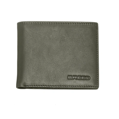 Breed Locke Genuine Leather Bi-fold Wallet - Olive In Green