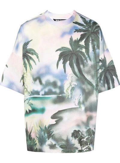 Palm Angels Multicolored Paradise Mesh T-shirt