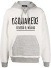 Dsquared2 Logo-print Cotton Hoodie In White