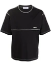 AMBUSH OVERSTITCH T-SHIRT BLACK TOFU,EE5E003E-0ECE-EF0A-289C-4268A6A7B932