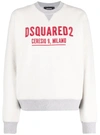 Dsquared2 Embroidered Logo Sweatshirt In White