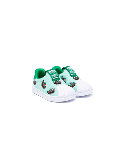 Adidas Originals Babies' Superstar 360 套穿式运动鞋 In Green