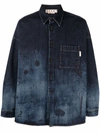 MARNI ABSTRACT-PRINT DENIM SHIRT