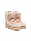 Mou Shearling-lined Slip-on Boots In Brown
