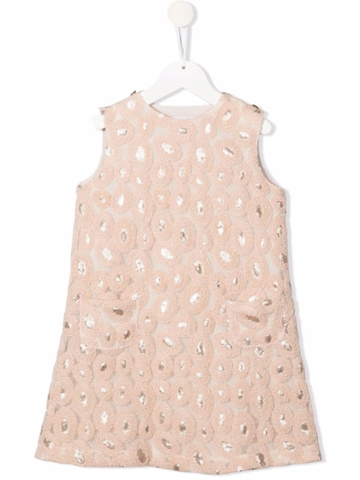 Señorita Lemoniez Kids' Embroidered Shift Dress In Pink