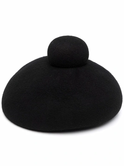 Henrik Vibskov Macaron Felted Beret In Black