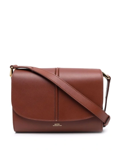 Apc Small Betty Horizon Crossbody Bag In Brown
