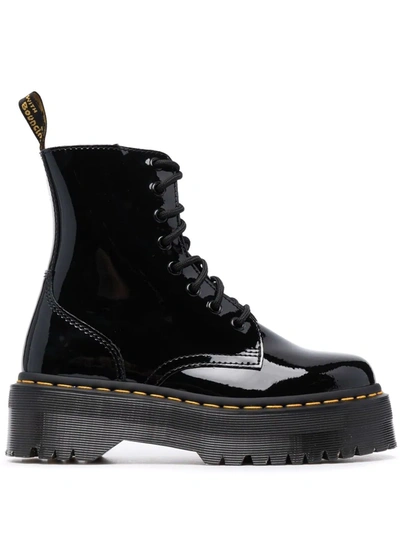 Dr. Martens High-shine Finish Ankle Boots In Black