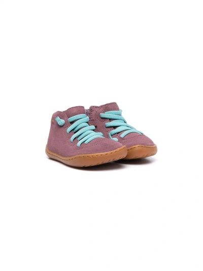 Camper Babies' Peu Suede Booties In Purple