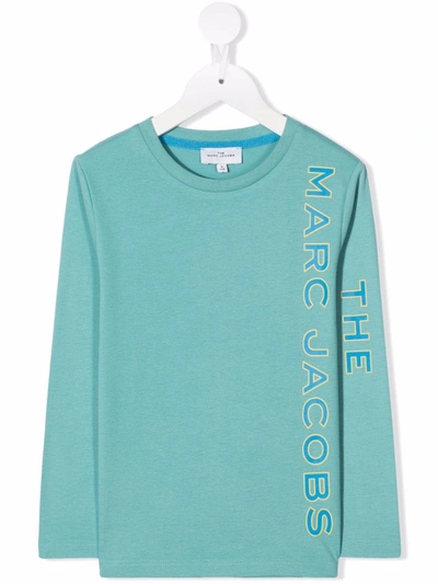 The Marc Jacobs Kids'  Logo Print T-shirt In Green