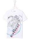 Givenchy Lion Astral Print T-shirt In White