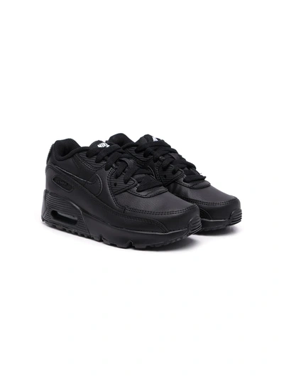 Nike Kids' Air Max Low-top Leather Trainers In Black