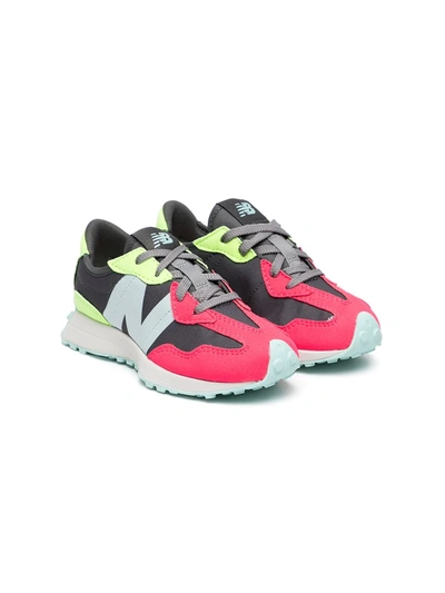 New Balance Kids' 327 Colour-block Trainers In Grey
