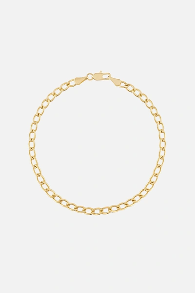 Alexa Leigh Big Curb Chain Anklet In Gold