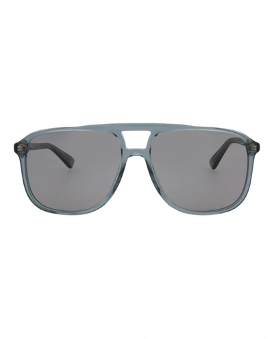 Gucci Square-frame Sunglassses In Grey