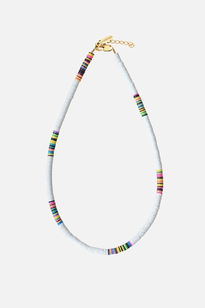 Allthemust Heishi Necklace In White