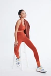 All Access High Waisted Center Stage Legging In Terracotta