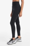 Beyond Yoga Caught In The Midi High-waist Space-dye Leggings In Darkest Night