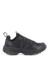 Veja Venturi Sneakers In Suede And Ripstop In Black