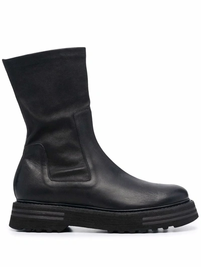 Guidi Slip-on Ankle Boots In Schwarz