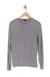 Robert Barakett Kentville Long Sleeve Crew Neck T-shirt In Cinder